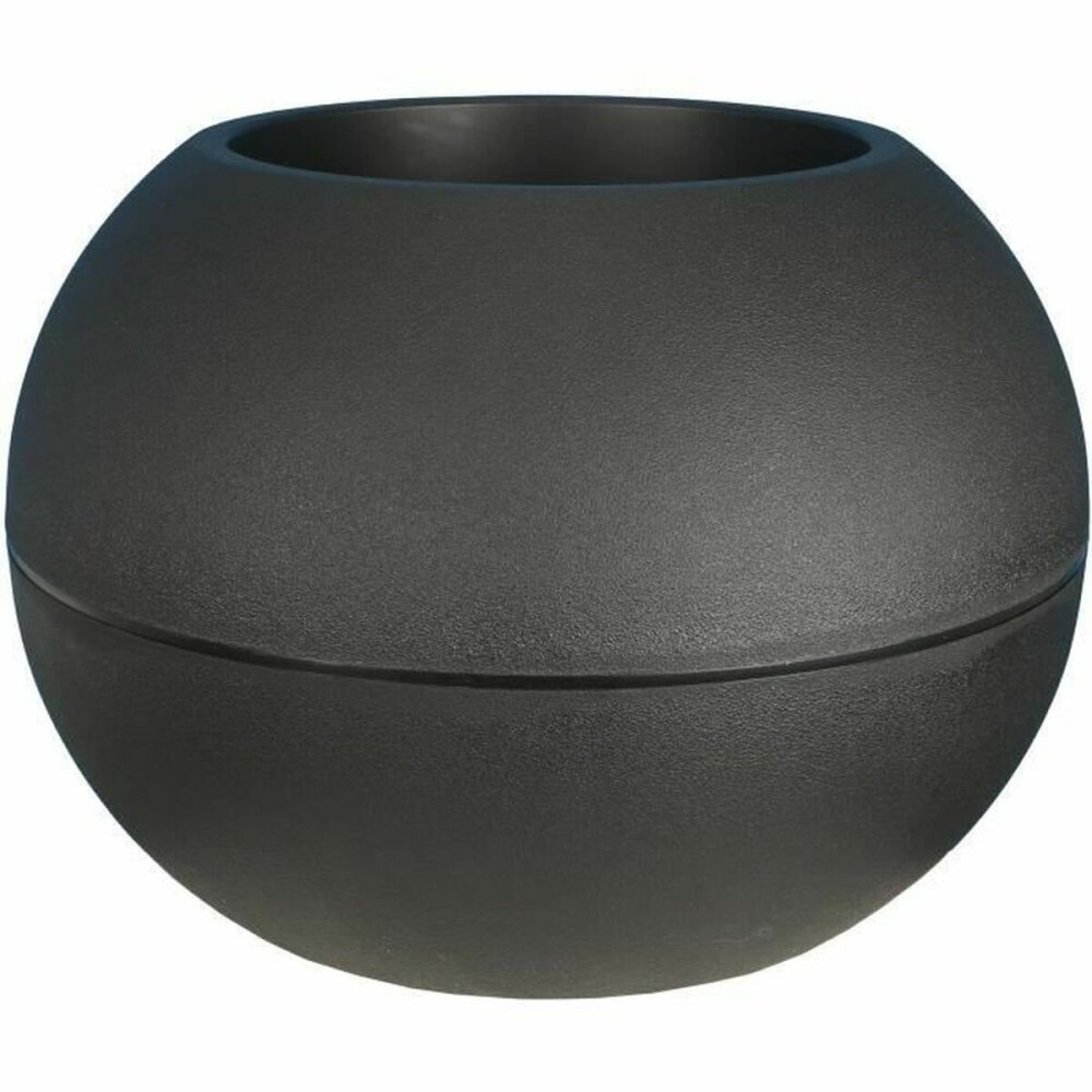 Pot Riviera Noir Plastique Rond Ballon Ø 50 cm