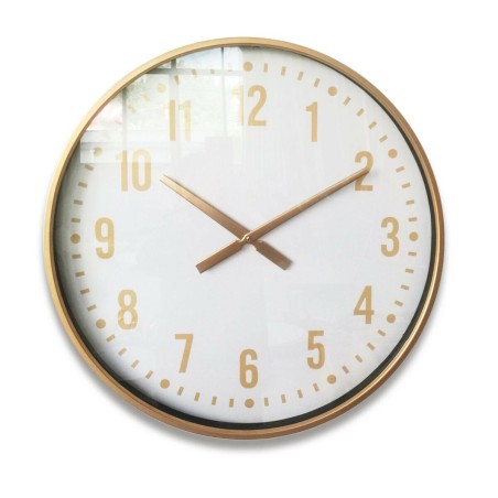 Wall Clock Versa Metal Crystal MDF Wood 4,5 x 60 x 60 cm