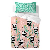 Pillowcase HappyFriday Moshi Moshi Panda Garden Multicolour 50 x 75 cm