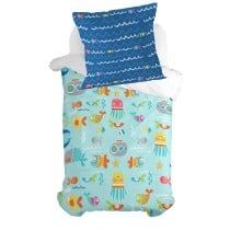 Kissenbezug HappyFriday Moshi Moshi Sea Life Bunt 80 x 80 cm