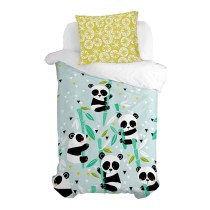 Taie d'oreiller HappyFriday Moshi Moshi Panda Garden Multicouleur 60 x 70 cm