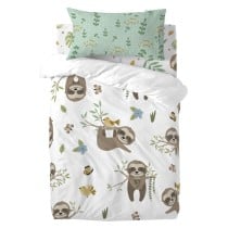 Pillowcase HappyFriday Moshi Moshi Happy Sloth Multicolour 50 x 75 cm