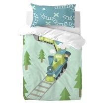 Pillowcase HappyFriday Happynois Train Multicolour 50 x 75 cm