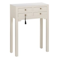 Console White Fir wood MDF Wood 63 x 26 x 85 cm