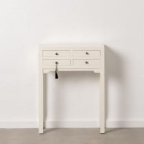 Console White Fir wood MDF Wood 63 x 26 x 85 cm