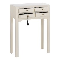 Console Blanc Bois d'épicéa Bois MDF 63 x 26 x 85 cm