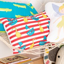 Cushion cover HappyFriday Mr Fox Flying Boy Multicolour 50 x 30 cm