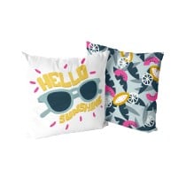 Housse de coussin HappyFriday Aware Hello sunshine Multicouleur 50 x 50 cm 2 Pièces