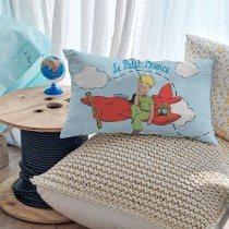 Housse de coussin HappyFriday Le Petit Prince Voyageur Multicouleur 50 x 30 cm