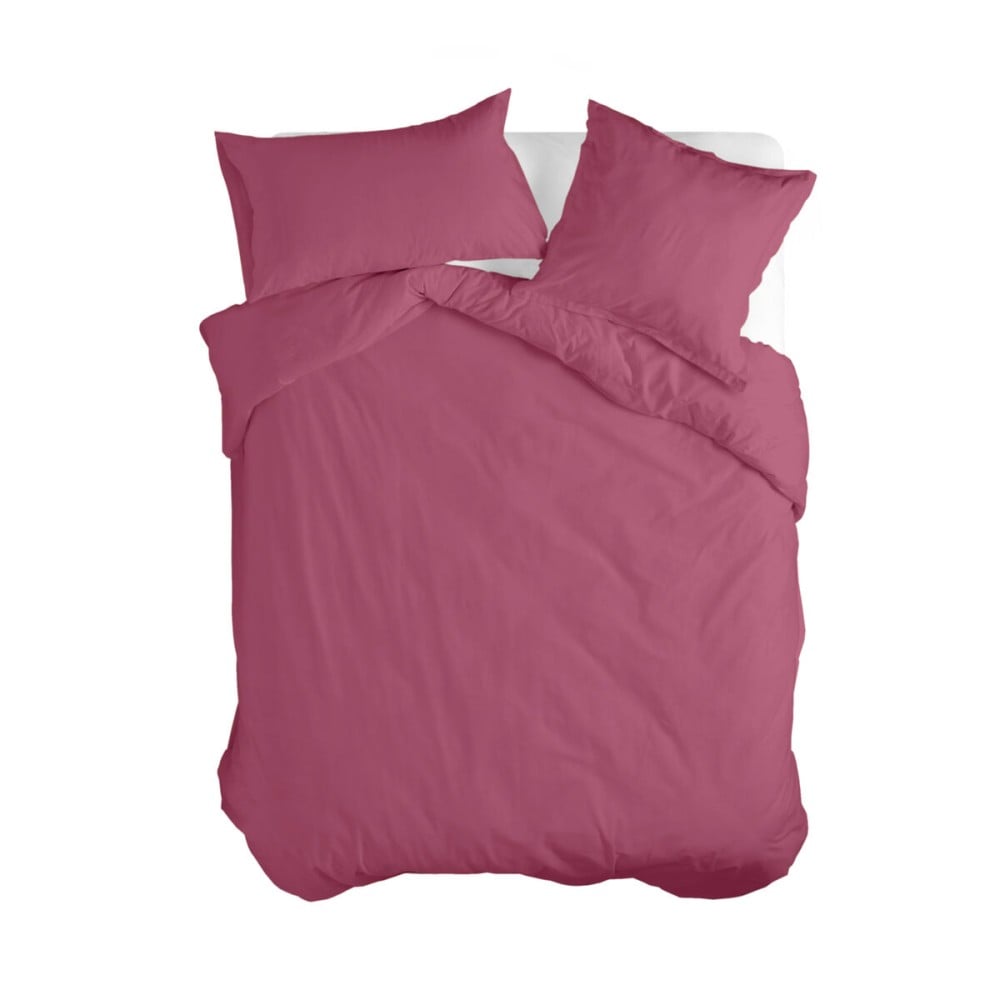 Housse de Couette HappyFriday BASIC Magenta 260 x 220 cm