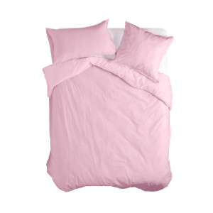 Housse de Couette HappyFriday Basic Rose clair 180 x 220 cm