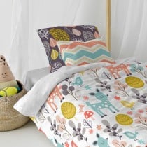 Parure de couette HappyFriday Moshi Moshi Woodland Multicouleur Lit 1 persone 2 Pièces