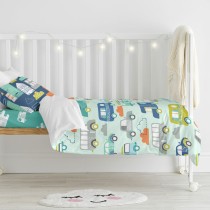 Parure de couette HappyFriday Moshi Moshi Holidays Multicouleur Lit de bébé 2 Pièces