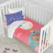 Parure de couette HappyFriday Happynois Moon Dream Multicouleur Lit de bébé 2 Pièces