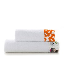 Towel set HappyFriday Mr Fox Dogs Multicolour 2 Pieces