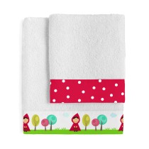 Towel set HappyFriday Mr Fox Grandma Multicolour 2 Pieces