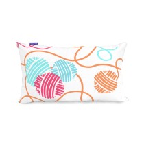 Housse de coussin HappyFriday Moshi Moshi Cat & Mouse Multicouleur 50 x 30 cm