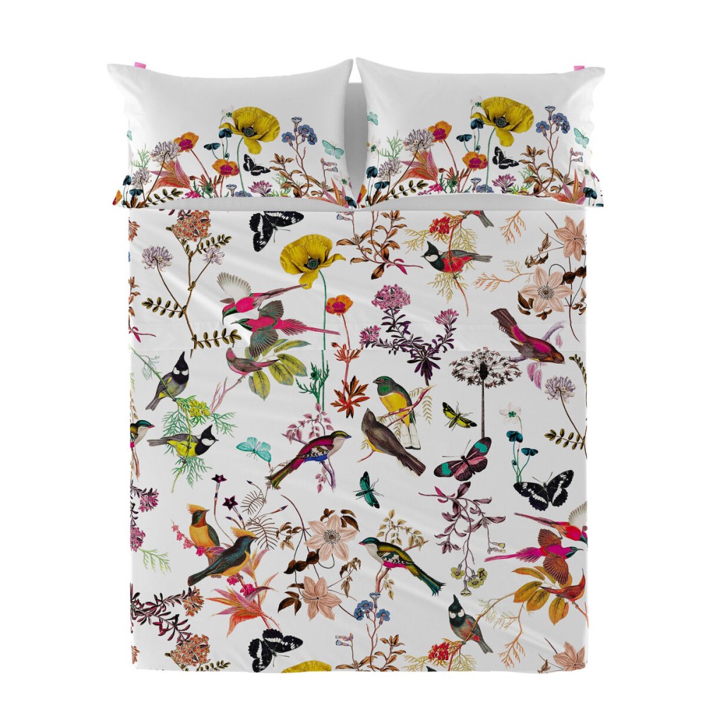 Top sheet HappyFriday Multicolour 240 x 270 cm Birds