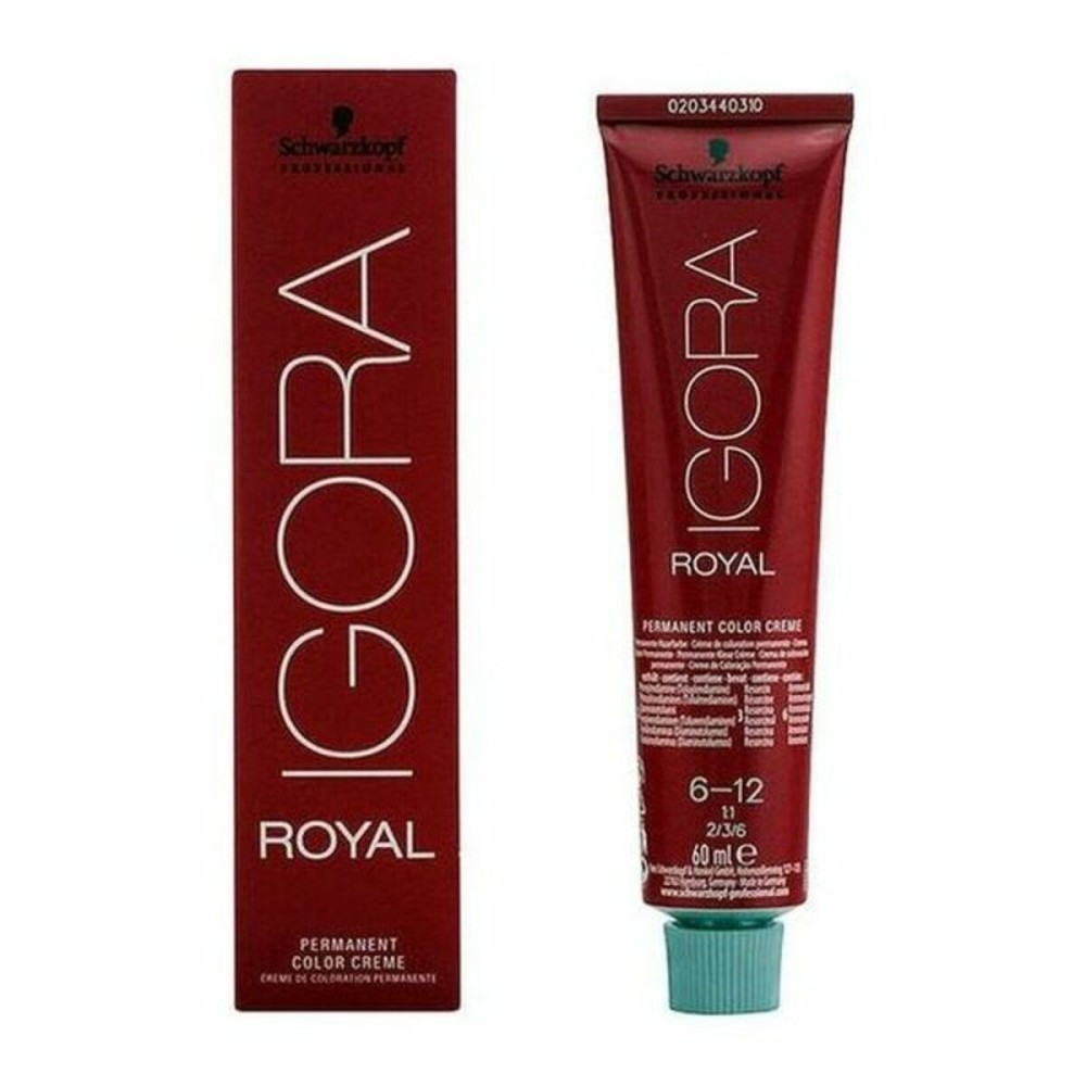 Dye No Ammonia Igora Royal Schwarzkopf 1520 Nº 6-12 Nº 9.0-rubio muy claro Nº 8.0-rubio claro 60 ml