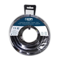 Câble EDM 2 x 1 mm Noir 25 m