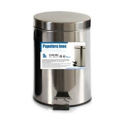 Pedal bin Berilo B0010 5L Silver Stainless steel Plastic 5 L (4 Units)