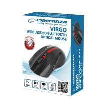 Souris Esperanza EM129R Noir Rouge