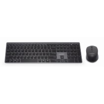 Tastatur GEMBIRD KBS-ECLIPSE-M500-ES Schwarz Qwerty Spanisch