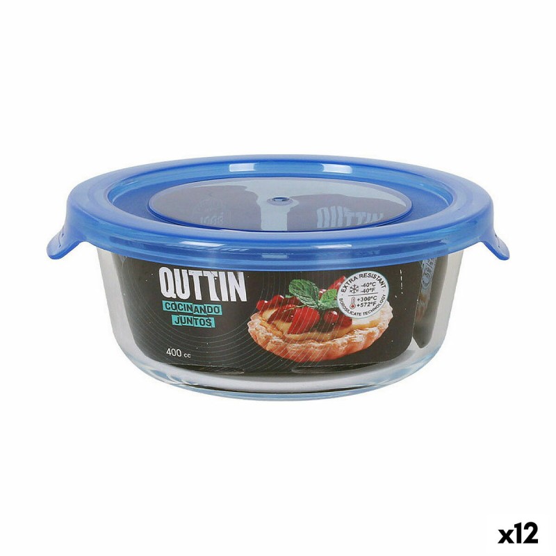 Boîte à lunch Quttin   Bleu 400 ml (12 Unités)