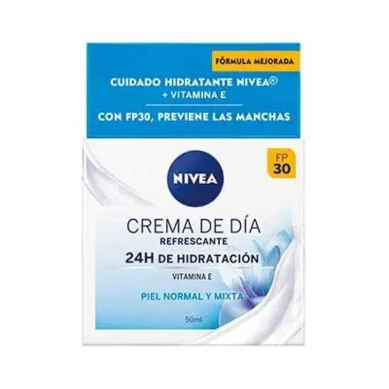 Tagescreme Nivea CREMA DE DÍA REFRESCANTE Spf 30 50 ml