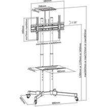 Support de TV Techly ICA-TR16T 70" 50 kg