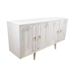 Buffet Romimex Blanc Bois de manguier 42 x 81 x 152 cm