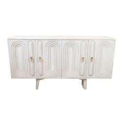 Buffet Romimex Blanc Bois de manguier 42 x 81 x 152 cm