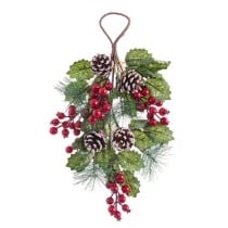 Accroches- portes Noël Rouge Vert Naturel Plastique 43 cm