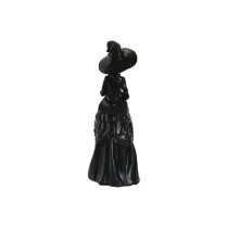 Decorative Figure Home ESPRIT Black Lilac 12 x 10 x 34 cm (2 Units)