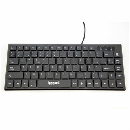 Tastatur iggual Teclado USB compacto TKL Slim TKL-USB negro Schwarz