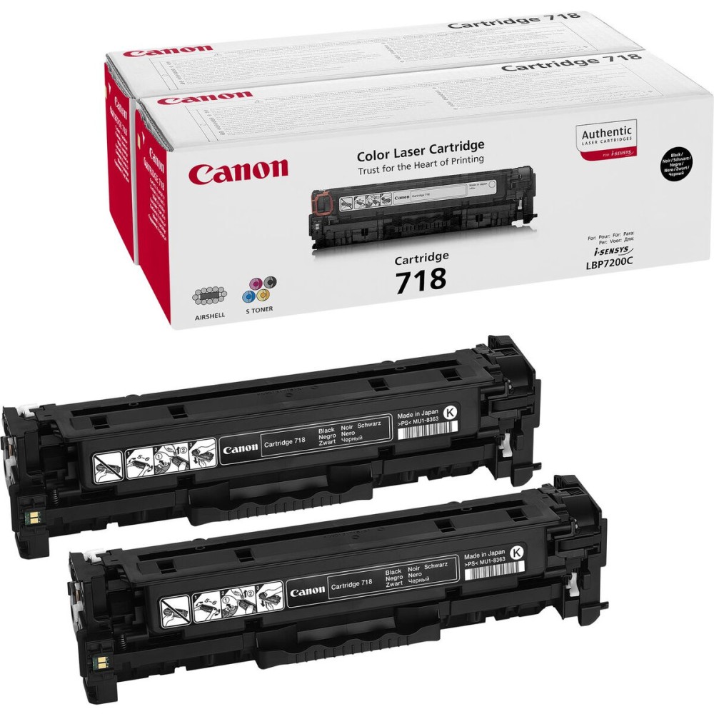 Toner Canon 2662B017 Noir (2 pcs)