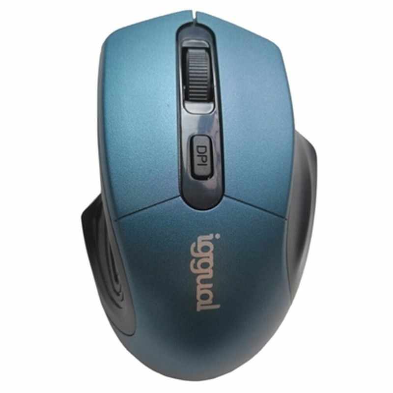 Mouse iggual ERGONOMIC-L 1600 dpi Blau Schwarz/Blau