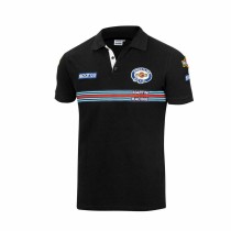 Polo à manches courtes homme Sparco Martini Racing Noir Taille XL