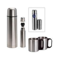 Thermos de Voyage Redcliffs Acier inoxydable 1 L 2 Tasses (3 Pièces)