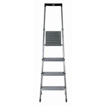 4-step folding ladder Krause 126221 Silver Aluminium