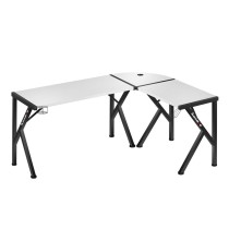 Desk Huzaro Hero 6.3 White Black Steel Carbon fibre 154 x 74 x 117 cm