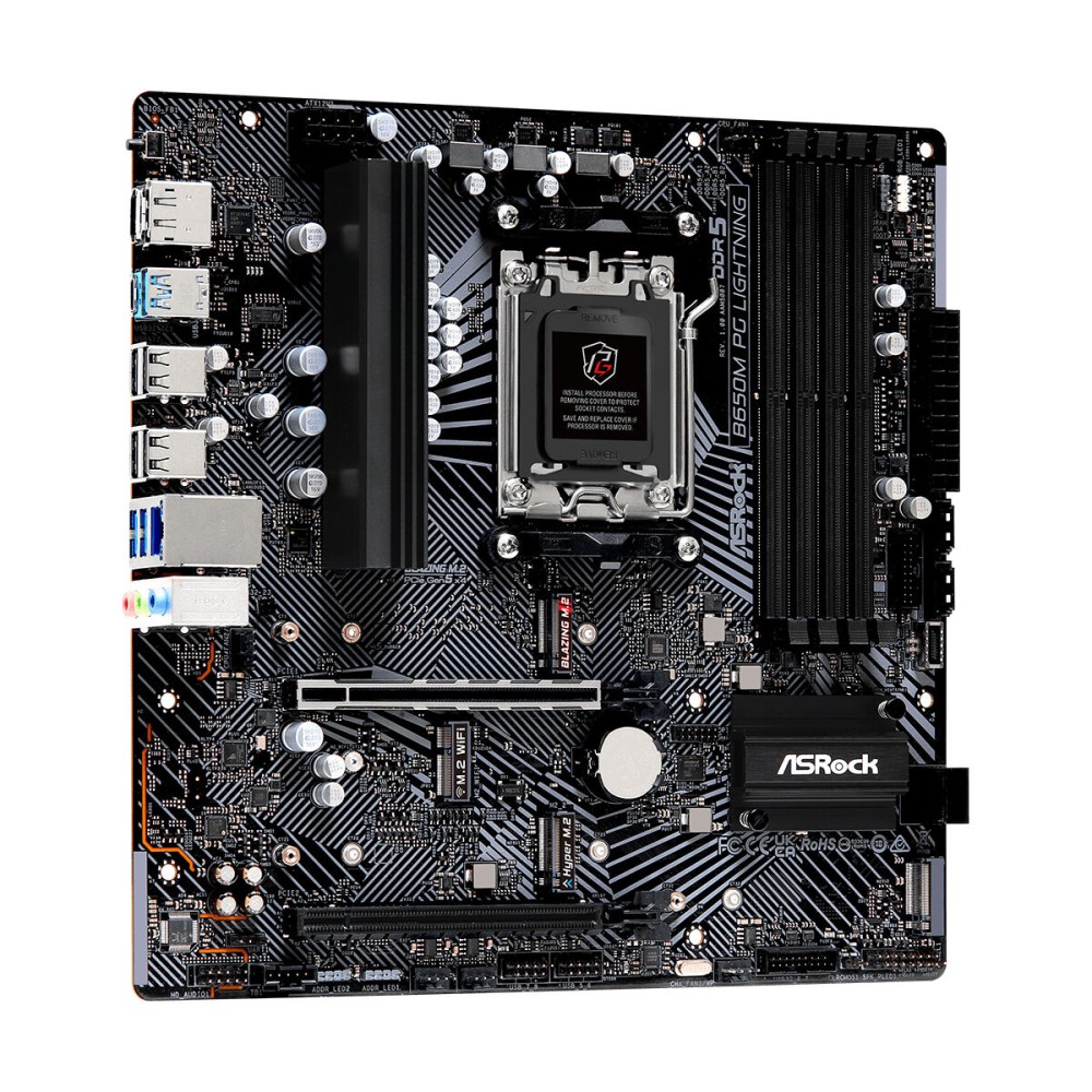 Carte Mère ASRock B650M PG LIGHTNING AMD B650 AMD AM5