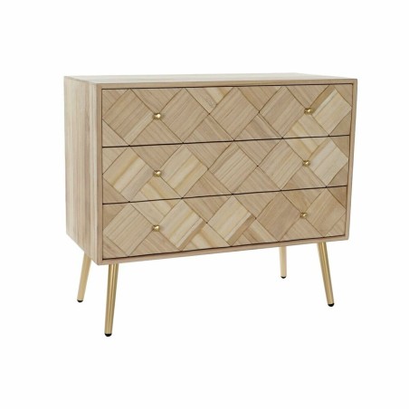 Chest of drawers DKD Home Decor Metal Paolownia wood Pinewood (72.5 x 37 x 65 cm)