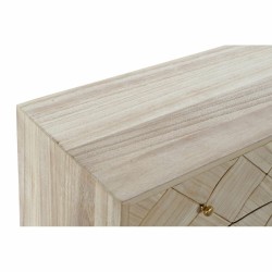 Schubladenschrank DKD Home Decor Metall Paulonia-Holz Kiefer (72.5 x 37 x 65 cm)