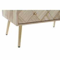 Chest of drawers DKD Home Decor Metal Paolownia wood Pinewood (72.5 x 37 x 65 cm)