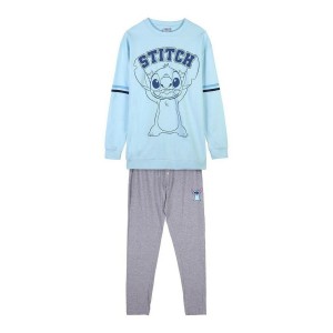 Pyjama Stitch Femme Bleu clair