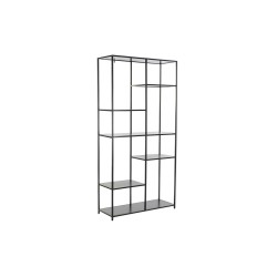 Shelves DKD Home Decor Black Metal (90 x 33 x 180 cm)