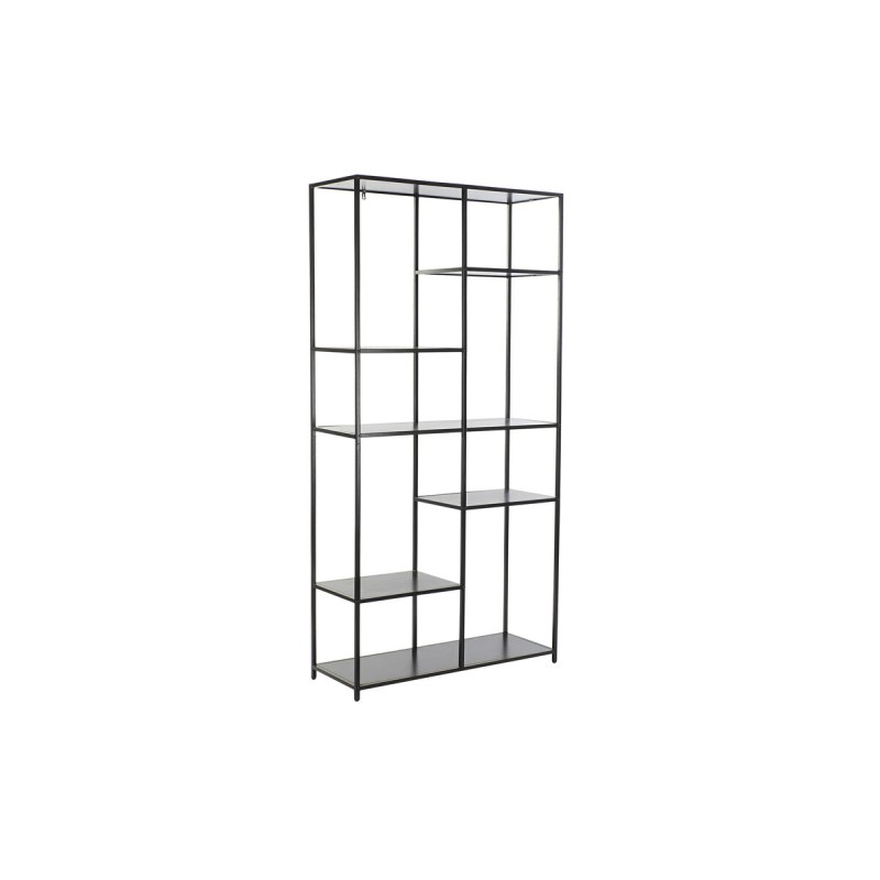 Shelves DKD Home Decor Black Metal (90 x 33 x 180 cm)