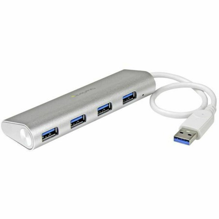 Hub USB Startech ST43004UA Grau Weiß