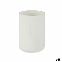 Toothbrush Holder Berilo B5456BC-2 - 450 White Resin 7,8 x 10,5 x 7,8 cm (6 Units)